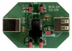 Fot. 3. Wygląd zmontowanej płytki drukowanej separatora galwanicznego z układem ADuM3160