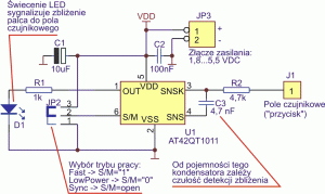 Rys. 1. Schemat elektryczny zestawu
testowego