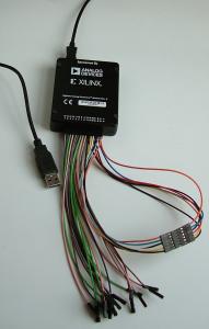 Fot. 1. Kabelki pomiarowe przyrządów zestawu Analog Discovery