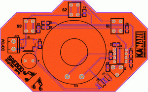 Rys. 4. Rozmieszczenie elementów na płytce testowej