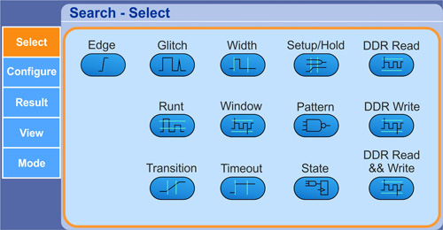 Rys. 1. Okno definiowania zdarzenia poszukiwanego w rekordzie akwizycji