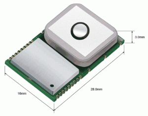 Rys. 2. Wygląd i wymiary modułu L50 firmy Quectel