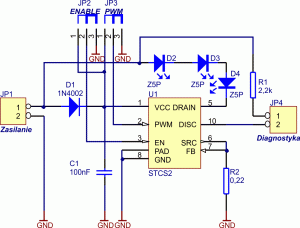 Rys. 2. Schemat aplikacyjny zestawu testowego